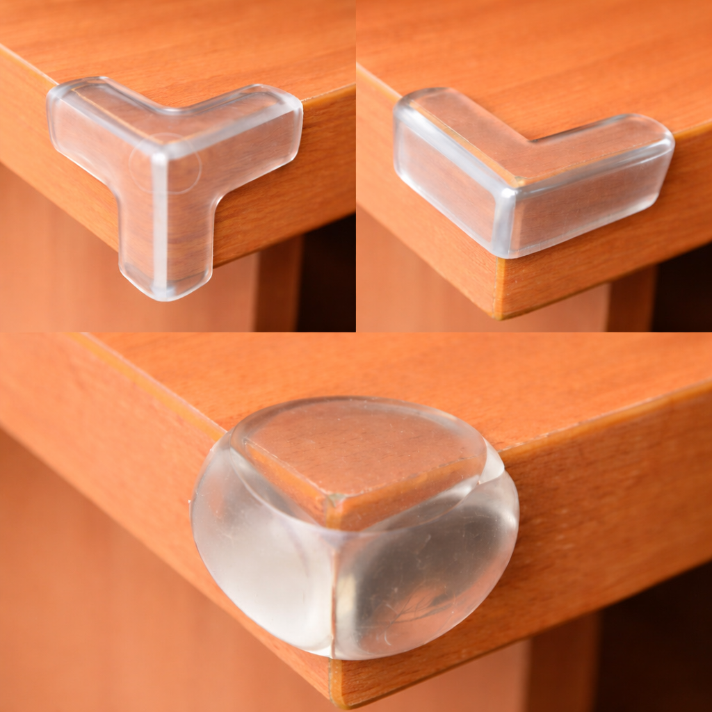 Sharp Corner Protector Bundle (T-Shape 10pcs) (L-Shape 10pcs) (Round-shape 10pcs) (30pcs Total)